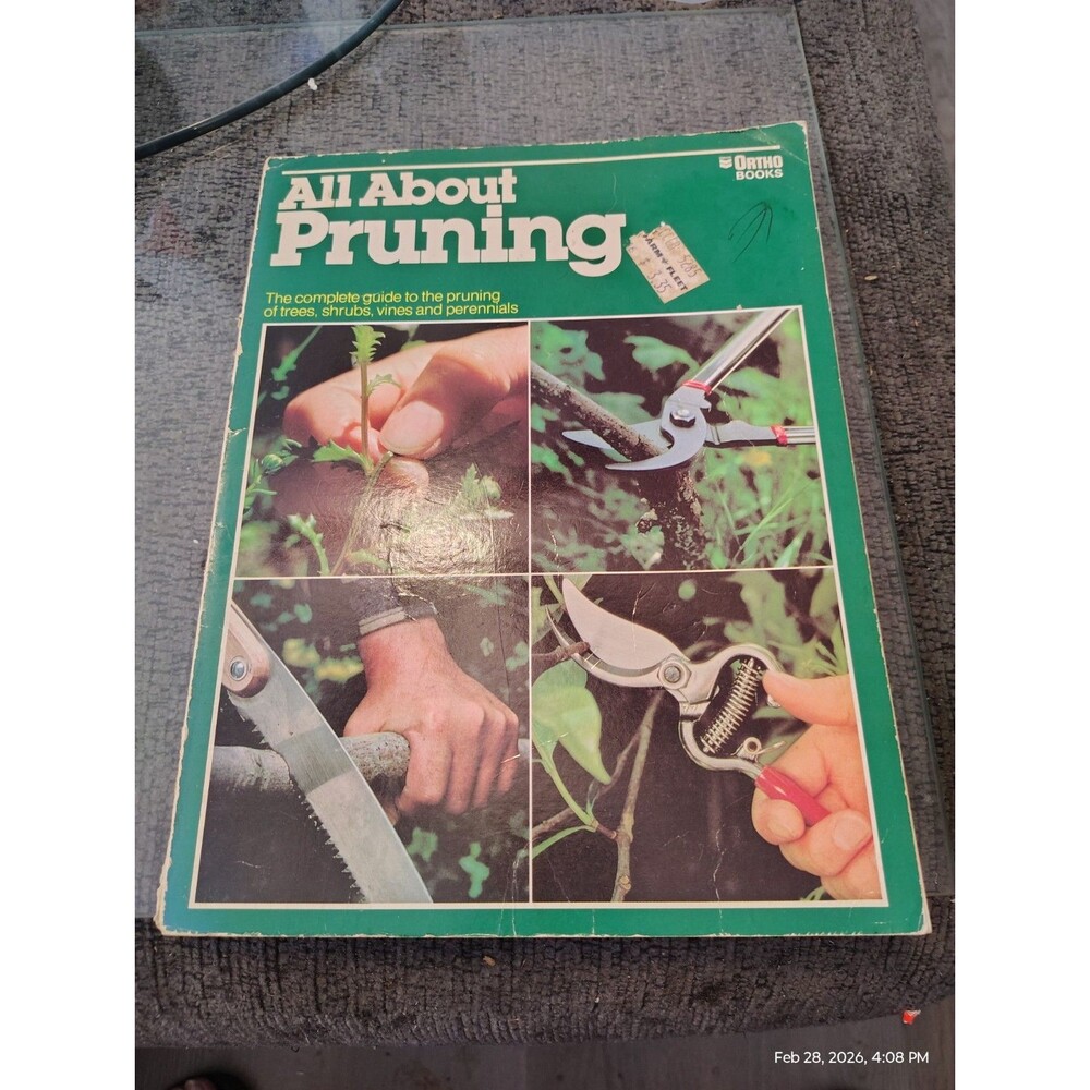 Vintage 1978 All About Pruning – Ortho Books Gardening Guide Paperback